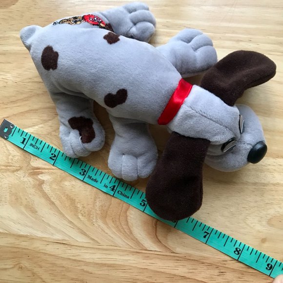 Vintage 1980s Tonka Pound Puppies Grey with Brown Spots 🐶 - Picture 13 of 14